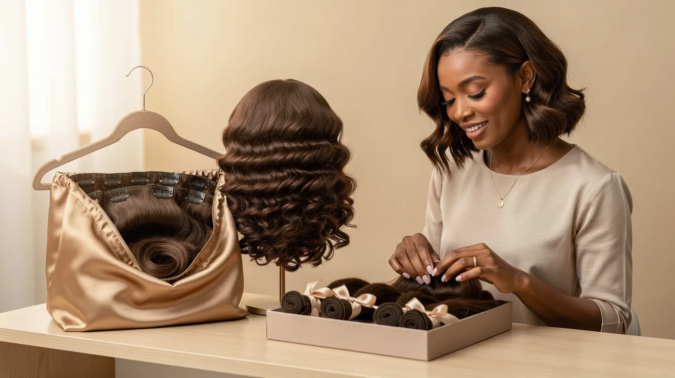 Wig And Extension Storage
