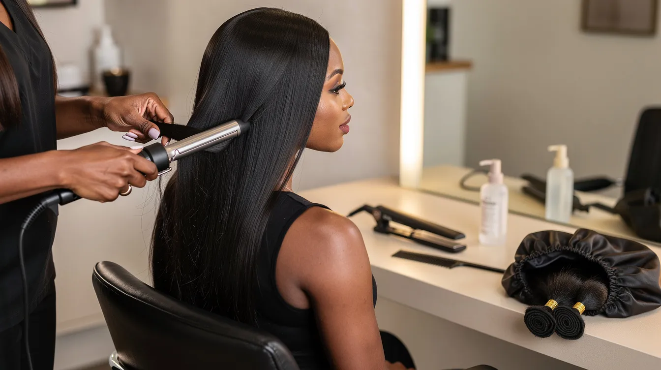 Best Heat Protectants for Black Hair Extensions, Wigs and Leave-Out article hair inspiration