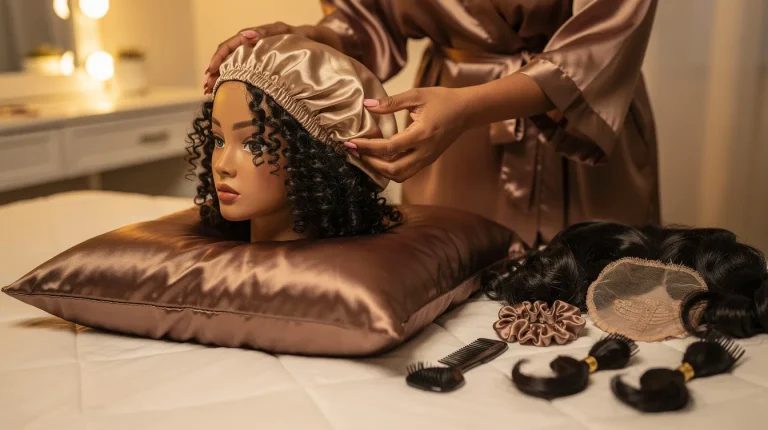 Best Silk Bonnets and Pillowcases for Black Hair, Wigs and Extensions featured hair inspiration