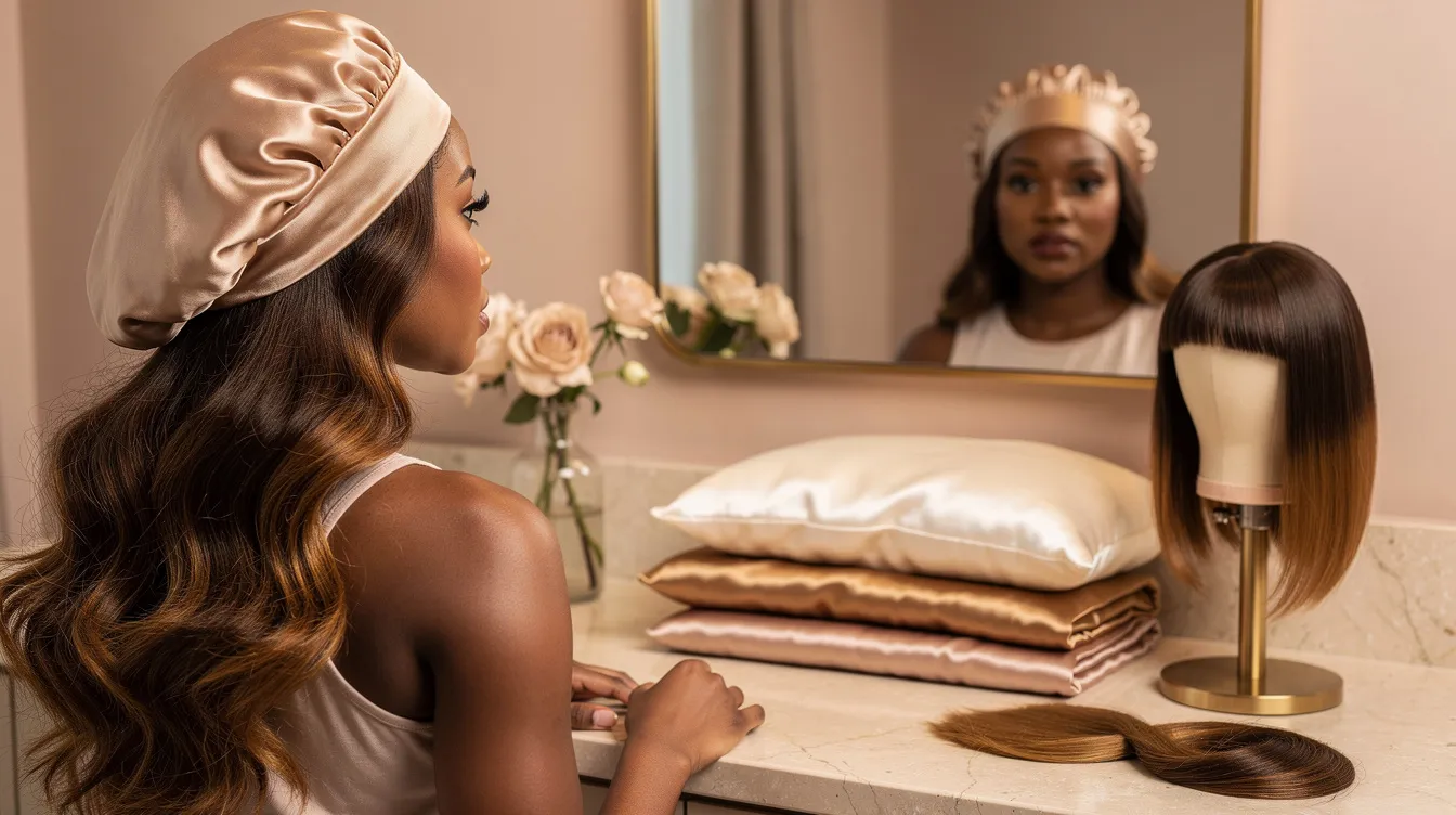 Best Silk Bonnets and Pillowcases for Black Hair, Wigs and Extensions article hair inspiration