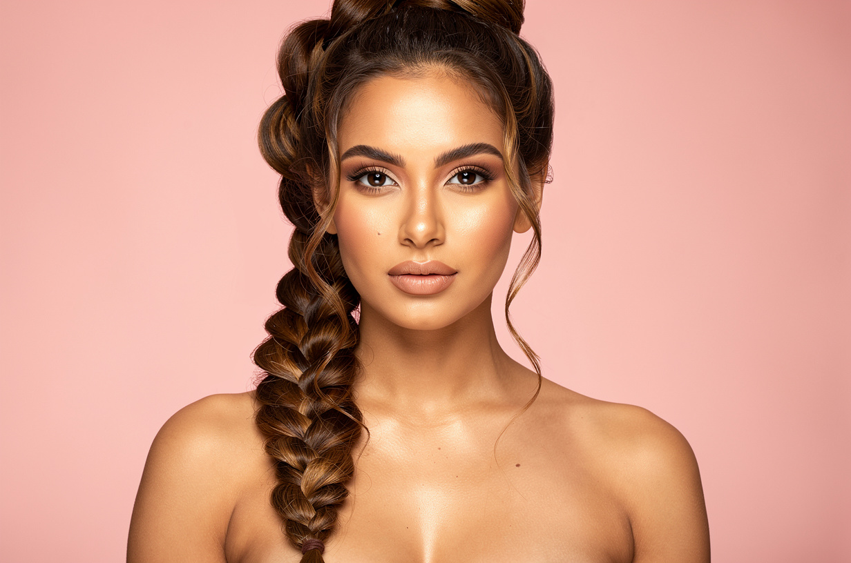 Braided hairstyles with hair extensions