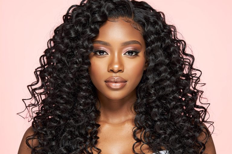 Clip-in extensions for black hair