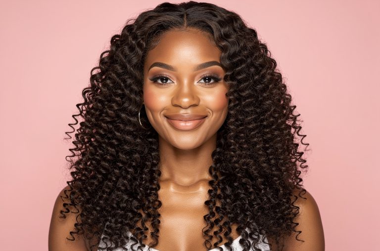 Curly hair extensions for black women
