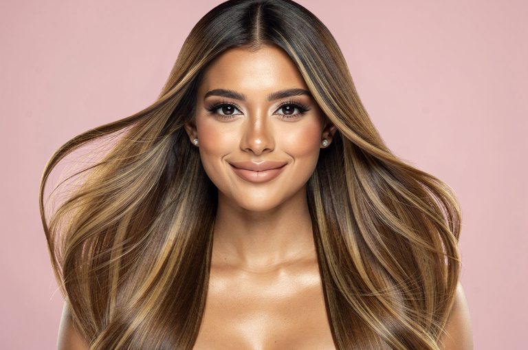Tape-in extensions before and after